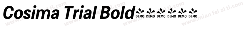 Cosima Trial Bold字体转换